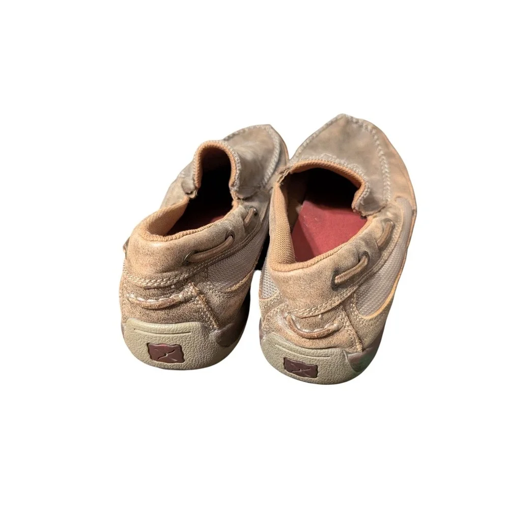 Twisted X MDMS002 Mens Original Slip-On Leather Driving Mocs Bomber Sz US 10 M